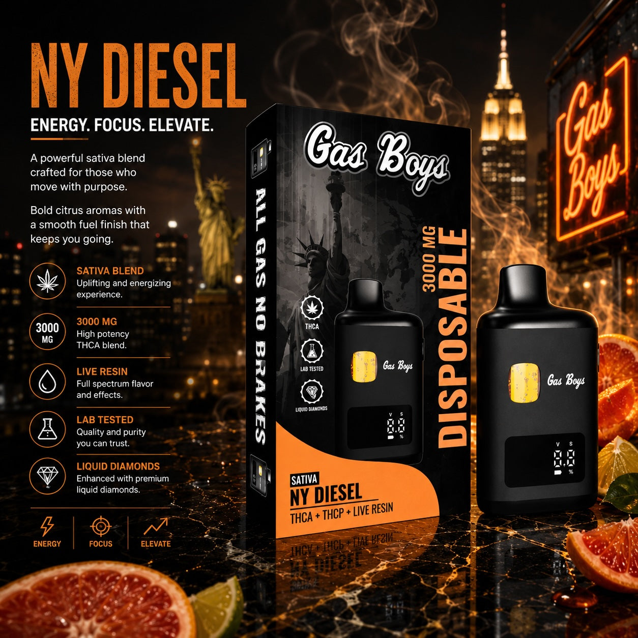 NYC DIESEL DISPOSABLE VAPE