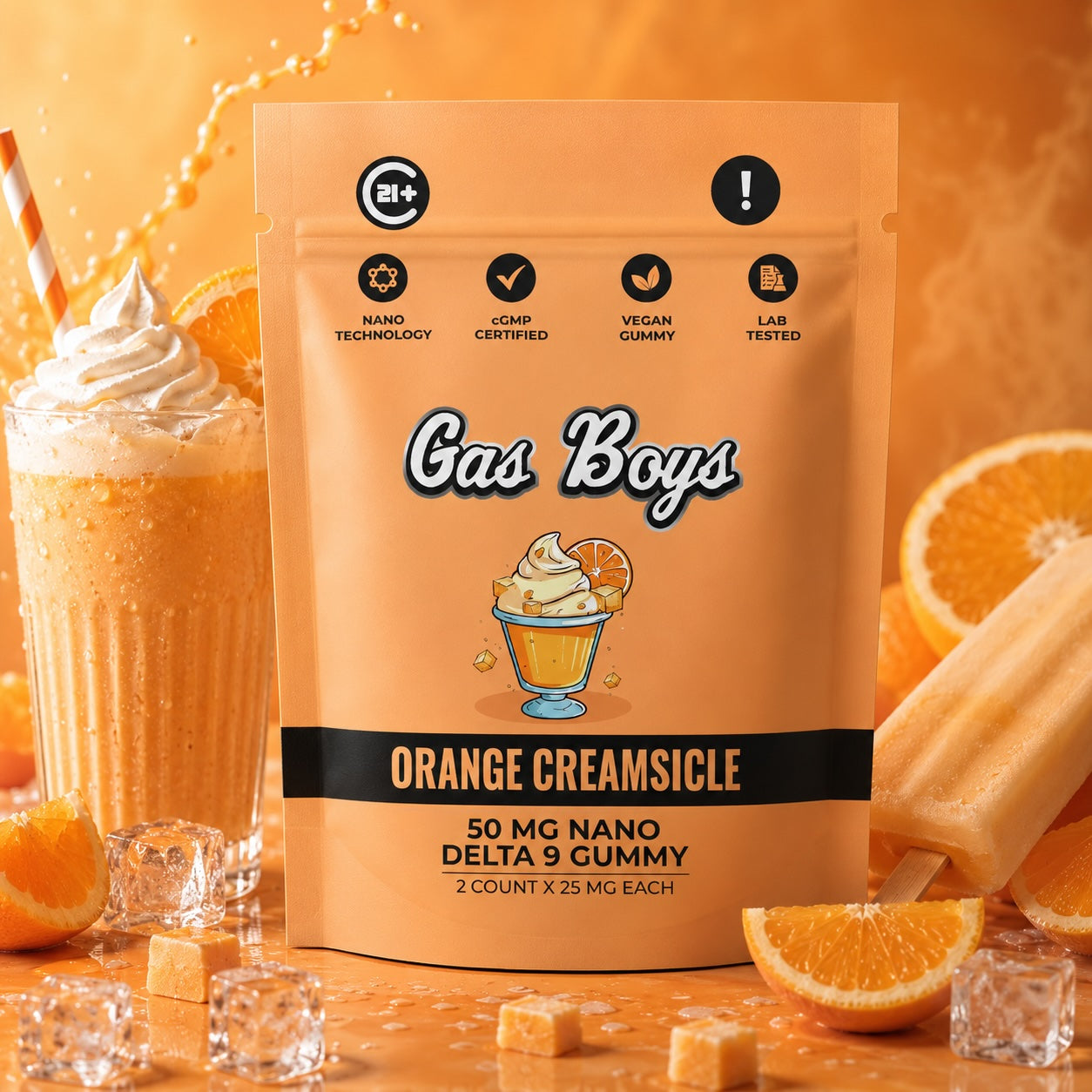 Orange Creamsicle NANO DELTA 9